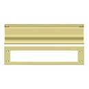 Deltana [MS0030U3] Solid Brass Door Mail Slot - Heavy Duty - Polished Brass Finish - 13&quot; L