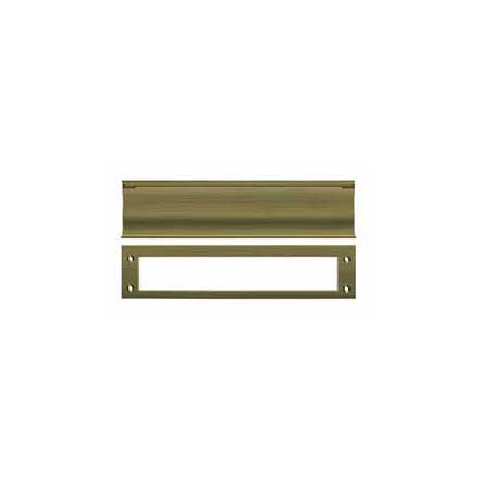Deltana [MS0030U5] Solid Brass Door Mail Slot - Heavy Duty - Antique Brass Finish - 13" L