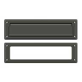 Deltana [MS211U10B] Solid Brass Door Mail Slot - Interior Frame - Oil Rubbed Bronze Finish - 13 1/8" L