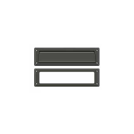 Deltana [MS211U10B] Solid Brass Door Mail Slot - Interior Frame - Oil Rubbed Bronze Finish - 13 1/8" L