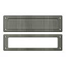 Deltana [MS211U15A] Solid Brass Door Mail Slot - Interior Frame - Antique Nickel Finish - 13 1/8&quot; L
