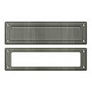 Deltana [MS211U15A] Solid Brass Door Mail Slot - Interior Frame - Antique Nickel Finish - 13 1/8&quot; L