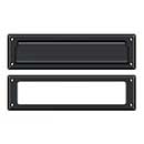 Deltana [MS211U19] Solid Brass Door Mail Slot - Interior Frame - Paint Black Finish - 13 1/8&quot; L