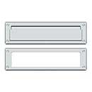 Deltana [MS211U26] Solid Brass Door Mail Slot - Interior Frame - Polished Chrome Finish - 13 1/8" L