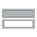 Deltana [MS211U26D] Solid Brass Door Mail Slot - Interior Frame - Brushed Chrome Finish - 13 1/8" L