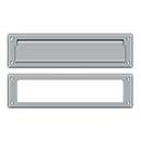 Deltana [MS211U26D] Solid Brass Door Mail Slot - Interior Frame - Brushed Chrome Finish - 13 1/8&quot; L