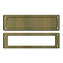 Deltana [MS211U5] Solid Brass Door Mail Slot - Interior Frame - Antique Brass Finish - 13 1/8&quot; L