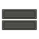 Deltana [MS212U10B] Solid Brass Door Mail Slot - Interior Flap - Oil Rubbed Bronze Finish - 13 1/8&quot; L