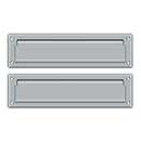Deltana [MS212U26D] Solid Brass Door Mail Slot - Interior Flap - Brushed Chrome Finish - 13 1/8" L