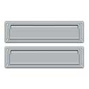 Deltana [MS212U26D] Solid Brass Door Mail Slot - Interior Flap - Brushed Chrome Finish - 13 1/8&quot; L