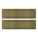Deltana [MS212U5] Solid Brass Door Mail Slot - Interior Flap - Antique Brass Finish - 13 1/8&quot; L