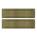 Deltana [MS212U5] Solid Brass Door Mail Slot - Interior Flap - Antique Brass Finish - 13 1/8" L