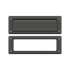 Deltana [MS626U10B] Solid Brass Door Mail Slot - Interior Frame - Oil Rubbed Bronze Finish - 8 7/8&quot; L