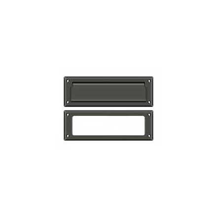 Deltana [MS626U10B] Solid Brass Door Mail Slot - Interior Frame - Oil Rubbed Bronze Finish - 8 7/8" L