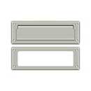 Deltana [MS626U15] Solid Brass Door Mail Slot - Interior Frame - Brushed Nickel Finish - 8 7/8" L