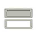 Deltana [MS626U15] Solid Brass Door Mail Slot - Interior Frame - Brushed Nickel Finish - 8 7/8" L