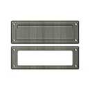 Deltana [MS626U15A] Solid Brass Door Mail Slot - Interior Frame - Antique Nickel Finish - 8 7/8" L