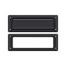 Deltana [MS626U19] Solid Brass Door Mail Slot - Interior Frame - Paint Black Finish - 8 7/8" L