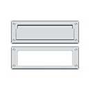 Deltana [MS626U26] Solid Brass Door Mail Slot - Interior Frame - Polished Chrome Finish - 8 7/8" L