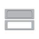 Deltana [MS626U26D] Solid Brass Door Mail Slot - Interior Frame - Brushed Chrome Finish - 8 7/8&quot; L