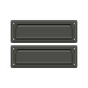 Deltana [MS627U10B] Solid Brass Door Mail Slot - Interior Flap - Oil Rubbed Bronze Finish - 8 7/8" L