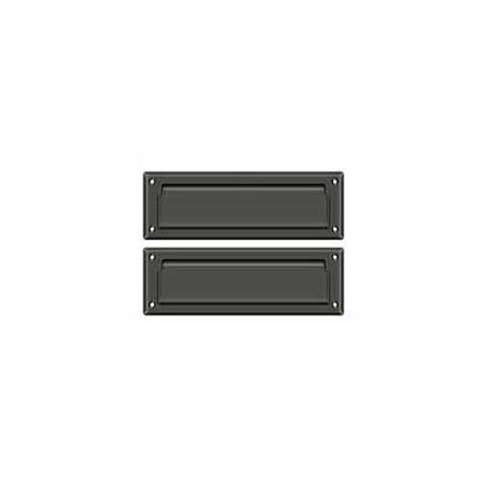 Deltana [MS627U10B] Solid Brass Door Mail Slot - Interior Flap - Oil Rubbed Bronze Finish - 8 7/8&quot; L