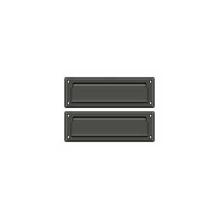 Deltana [MS627U10B] Solid Brass Door Mail Slot - Interior Flap - Oil Rubbed Bronze Finish - 8 7/8&quot; L