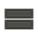 Deltana [MS627U10B] Solid Brass Door Mail Slot - Interior Flap - Oil Rubbed Bronze Finish - 8 7/8" L