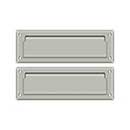 Deltana [MS627U15] Solid Brass Door Mail Slot - Interior Flap - Brushed Nickel Finish - 8 7/8&quot; L