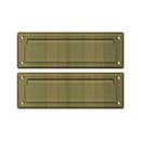 Deltana [MS627U5] Solid Brass Door Mail Slot - Interior Flap - Antique Brass Finish - 8 7/8&quot; L