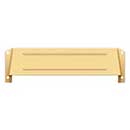 Deltana [MSH158CR003] Solid Brass Door Mail Slot Hood - Interior - Polished Brass (PVD) Finish - 12 3/4&quot; L
