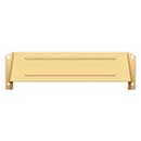 Deltana [MSH158CR003] Solid Brass Door Mail Slot Hood - Interior - Polished Brass (PVD) Finish - 12 3/4&quot; L