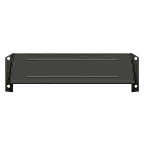Deltana [MSH158U10B] Solid Brass Door Mail Slot Hood - Interior - Oil Rubbed Bronze Finish - 12 3/4" L