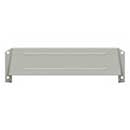 Deltana [MSH158U15] Solid Brass Door Mail Slot Hood - Interior - Brushed Nickel Finish - 12 3/4&quot; L