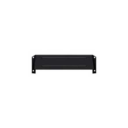 Deltana [MSH158U19] Solid Brass Door Mail Slot Hood - Interior - Paint Black Finish - 12 3/4&quot; L