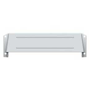 Deltana [MSH158U26] Solid Brass Door Mail Slot Hood - Interior - Polished Chrome Finish - 12 3/4" L