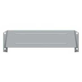 Deltana [MSH158U26D] Solid Brass Door Mail Slot Hood - Interior - Brushed Chrome Finish - 12 3/4" L