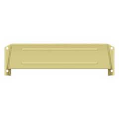 Deltana [MSH158U3] Solid Brass Door Mail Slot Hood - Interior - Polished Brass Finish - 12 3/4&quot; L