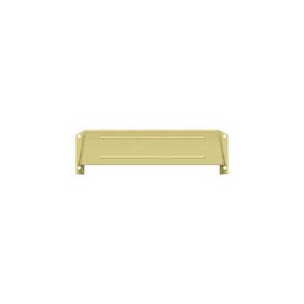 Deltana [MSH158U3] Solid Brass Door Mail Slot Hood - Interior - Polished Brass Finish - 12 3/4&quot; L