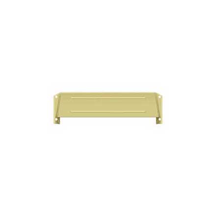 Deltana [MSH158U3] Solid Brass Door Mail Slot Hood - Interior - Polished Brass Finish - 12 3/4&quot; L