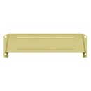 Deltana [MSH158U3] Solid Brass Door Mail Slot Hood - Interior - Polished Brass Finish - 12 3/4&quot; L