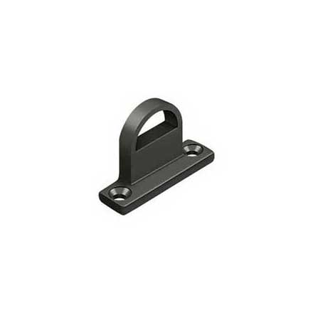 Deltana [FPGHDBU10B] Solid Brass Door Offset Slide Bolt Strike - Heavy Duty - Oil Rubbed Bronze Finish