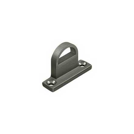 Deltana [FPGHDBU15A] Solid Brass Door Offset Slide Bolt Strike - Heavy Duty - Antique Nickel Finish