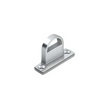 Deltana [FPGHDBU26] Solid Brass Door Offset Slide Bolt Strike - Heavy Duty - Polished Chrome Finish