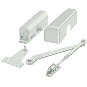 Deltana [DC10-WHITE] Aluminum & Steel Arm Door Closer - Size #1 - #4 / 180 lbs. - White Finish