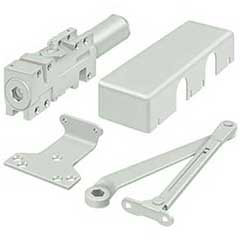 Deltana [DC40-WHITE] Cast Iron &amp; Steel Arm Door Closer - Size #1 - #6 / 330 lbs. - White Finish