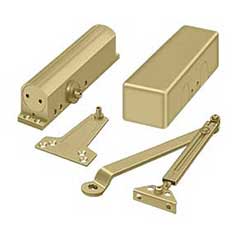 Deltana [DC90-GOLD] Aluminum &amp; Steel Arm Door Closer - Size #1 - #6 / 330 lbs. - Gold Finish