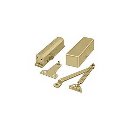 Deltana [DC90-GOLD] Aluminum &amp; Steel Arm Door Closer - Size #1 - #6 / 330 lbs. - Gold Finish