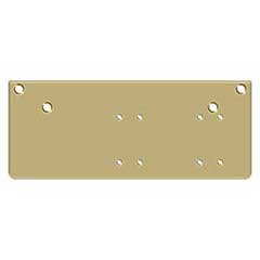 Deltana [DP4041P-GOLD] Steel Door Closer Drop Plate - Parallel Arm - DC40 - Gold Finish - 13&quot; L