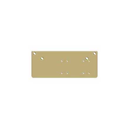 Deltana [DP4041P-GOLD] Steel Door Closer Drop Plate - Parallel Arm - DC40 - Gold Finish - 13&quot; L